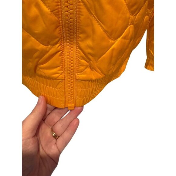 Columbia Women's Insulated Bomber Jacket Yellow Size L Hooded Casual - Picture 5 of 16